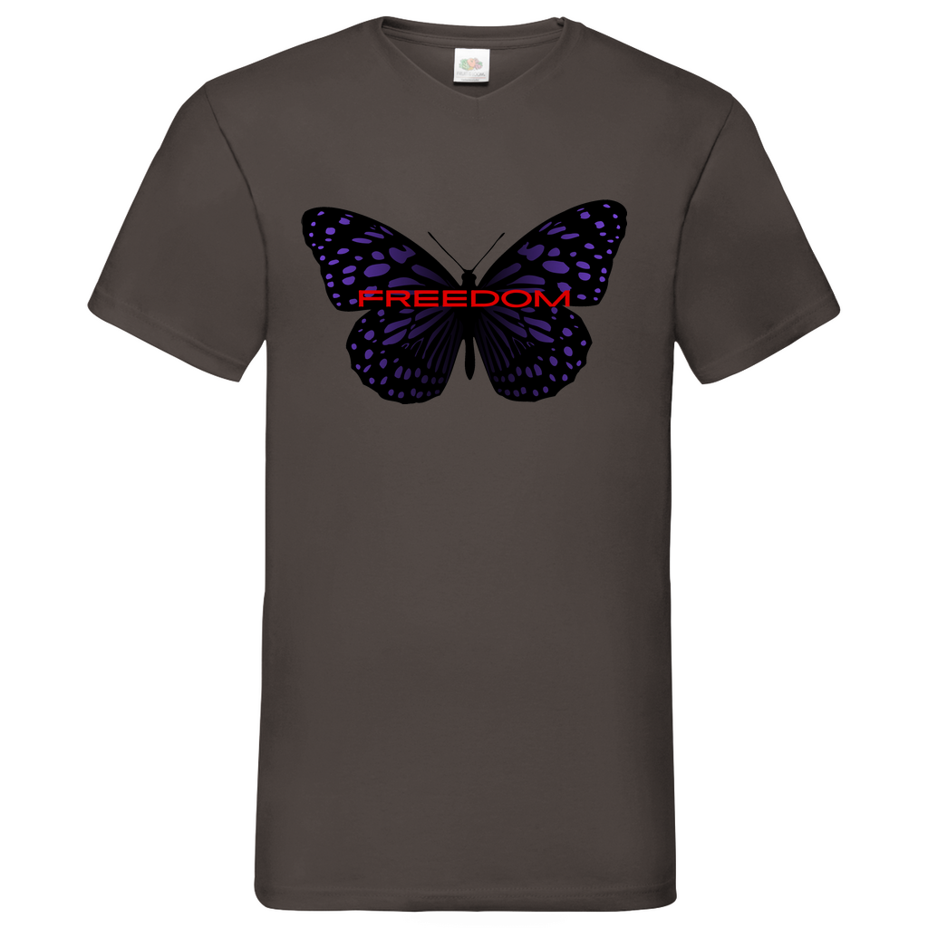 Freedom - V-Neck T-Shirt bright
