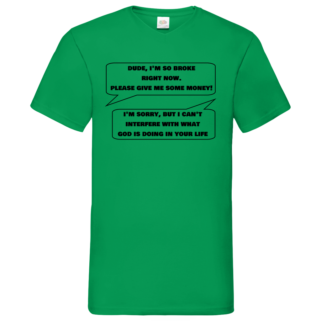 Dude - V-Neck T-Shirt bright