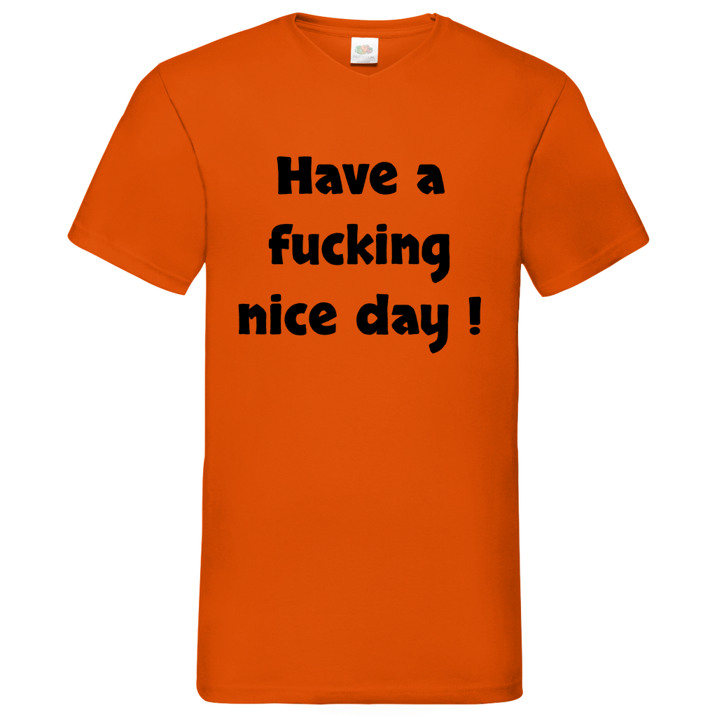 Nice day - V-Neck T-Shirt bright