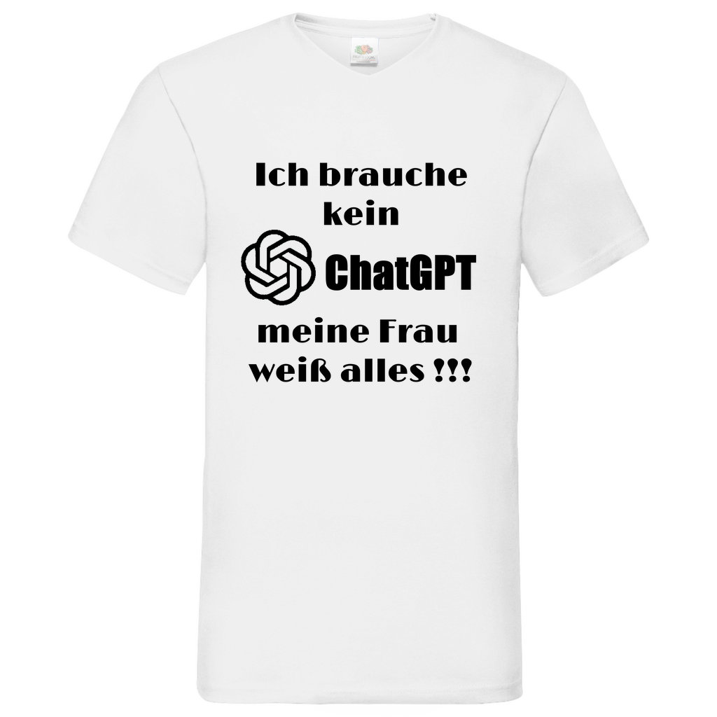 ChatGPT - V-Neck T-Shirt bright