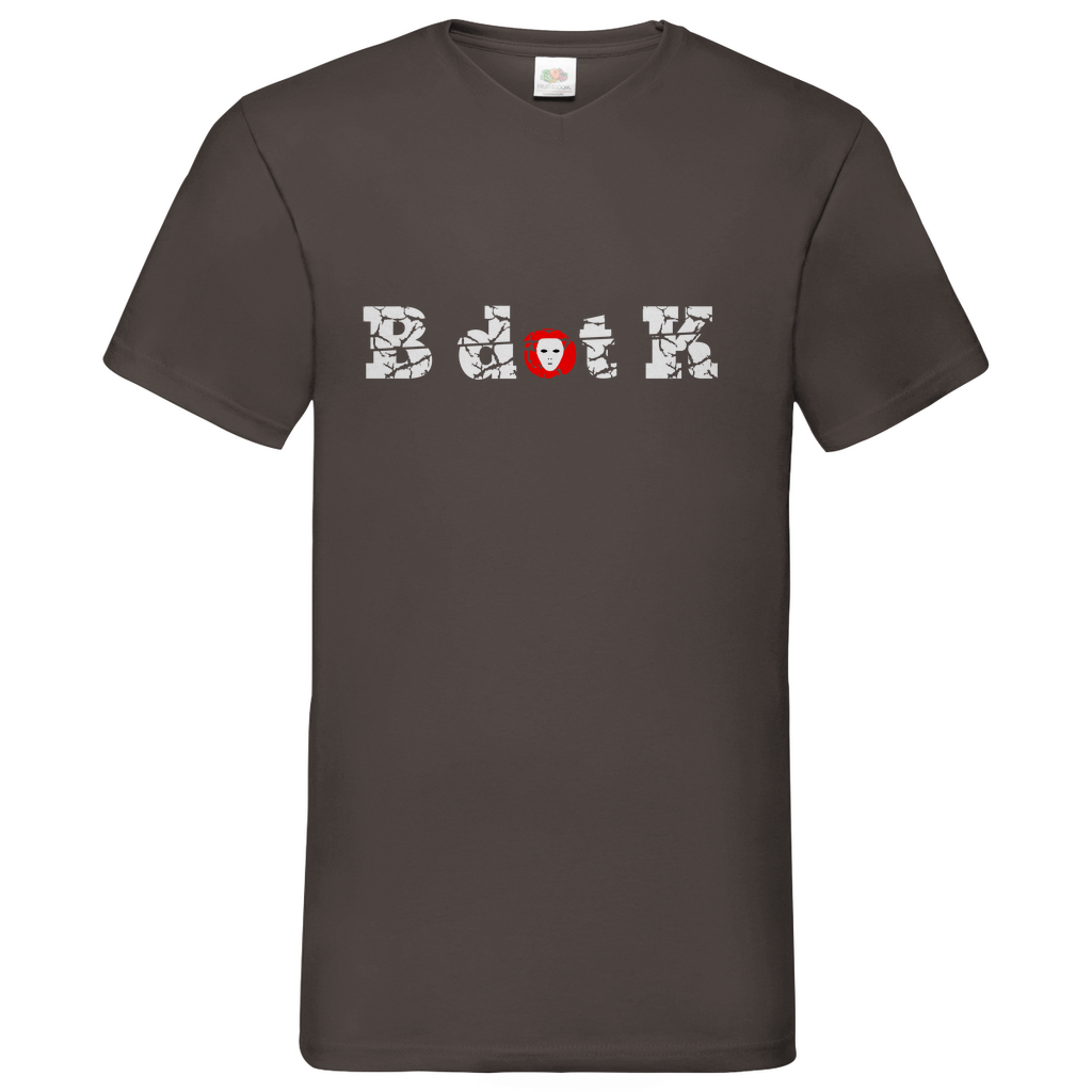 B dot K eco - Basic V-Neck T-Shirt dark