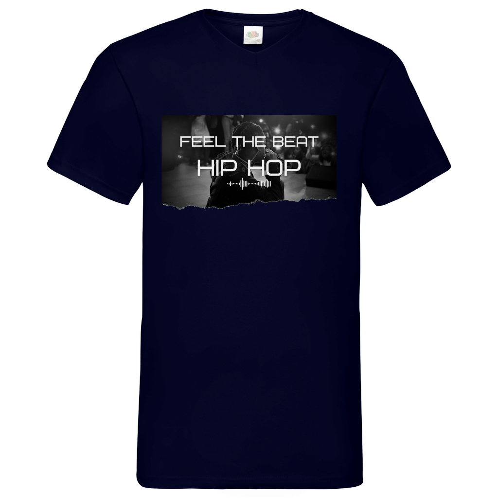 Feel HipHop - V-Neck T-Shirt bright