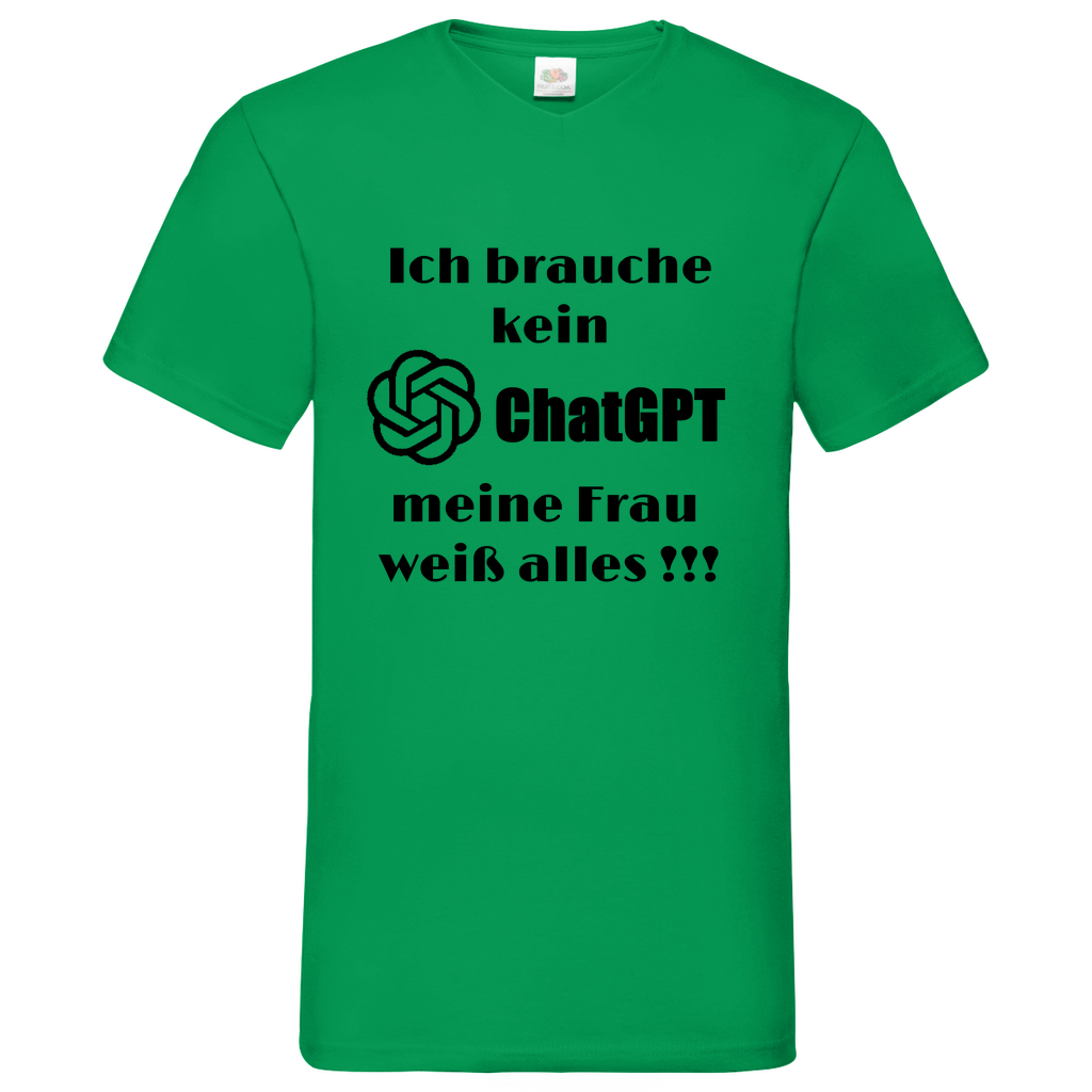 ChatGPT - V-Neck T-Shirt bright