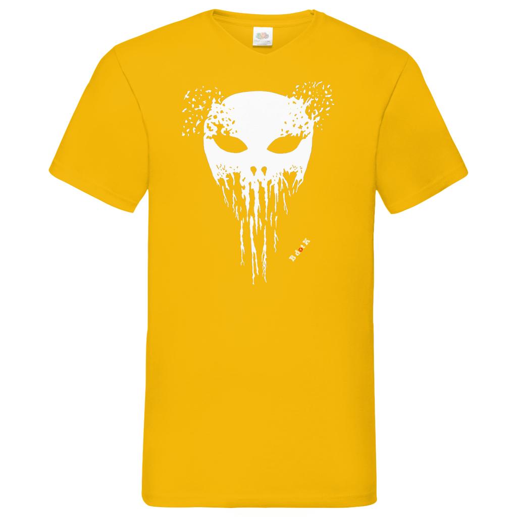 B dot K eco Mask wrecked - V-Neck T-Shirt dark