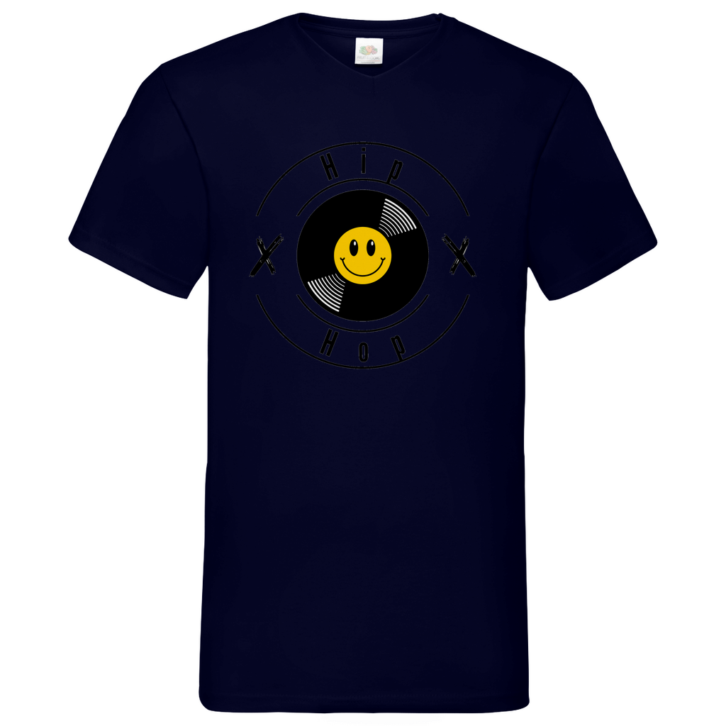 HipHop smily - V-Neck T-Shirt