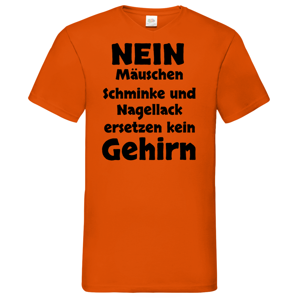 Gehirn - V-Neck T-Shirt bright