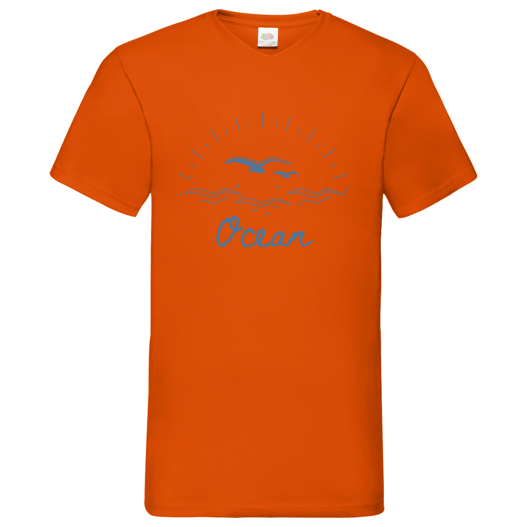 Ocean - V-Neck T-Shirt - bright