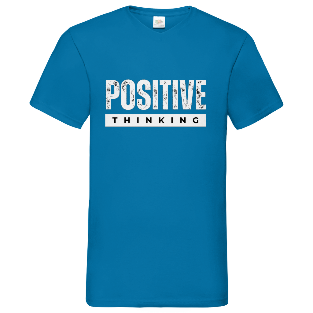 Positive Thinking- V-Neck T-Shirt dark