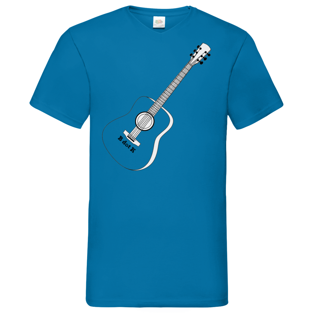 B dot K eco guitar - V-Neck T-Shirt bright