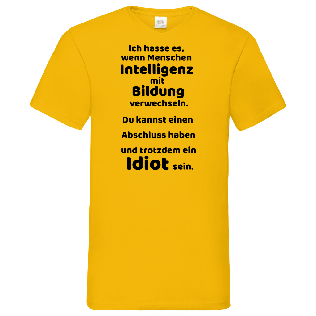 Bildung - V-Neck T-Shirt bright