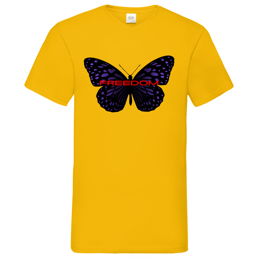 Freedom - V-Neck T-Shirt bright