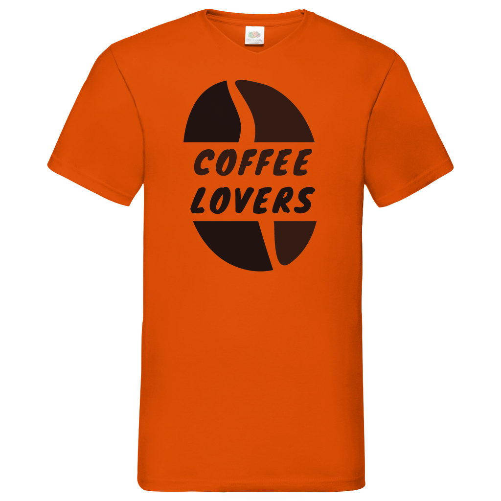 Coffee Lovers - V-Neck T-Shirt dark