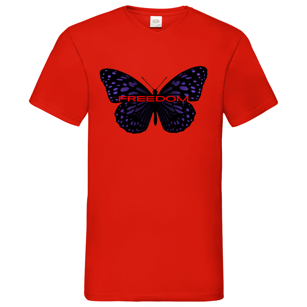 Freedom - V-Neck T-Shirt bright