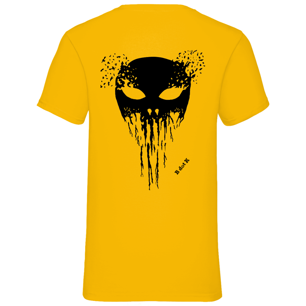 B dot K eco Mask back - V-Neck T-Shirt bright