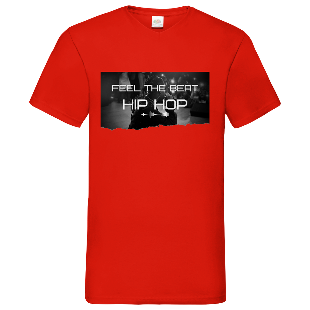 Feel HipHop - V-Neck T-Shirt bright