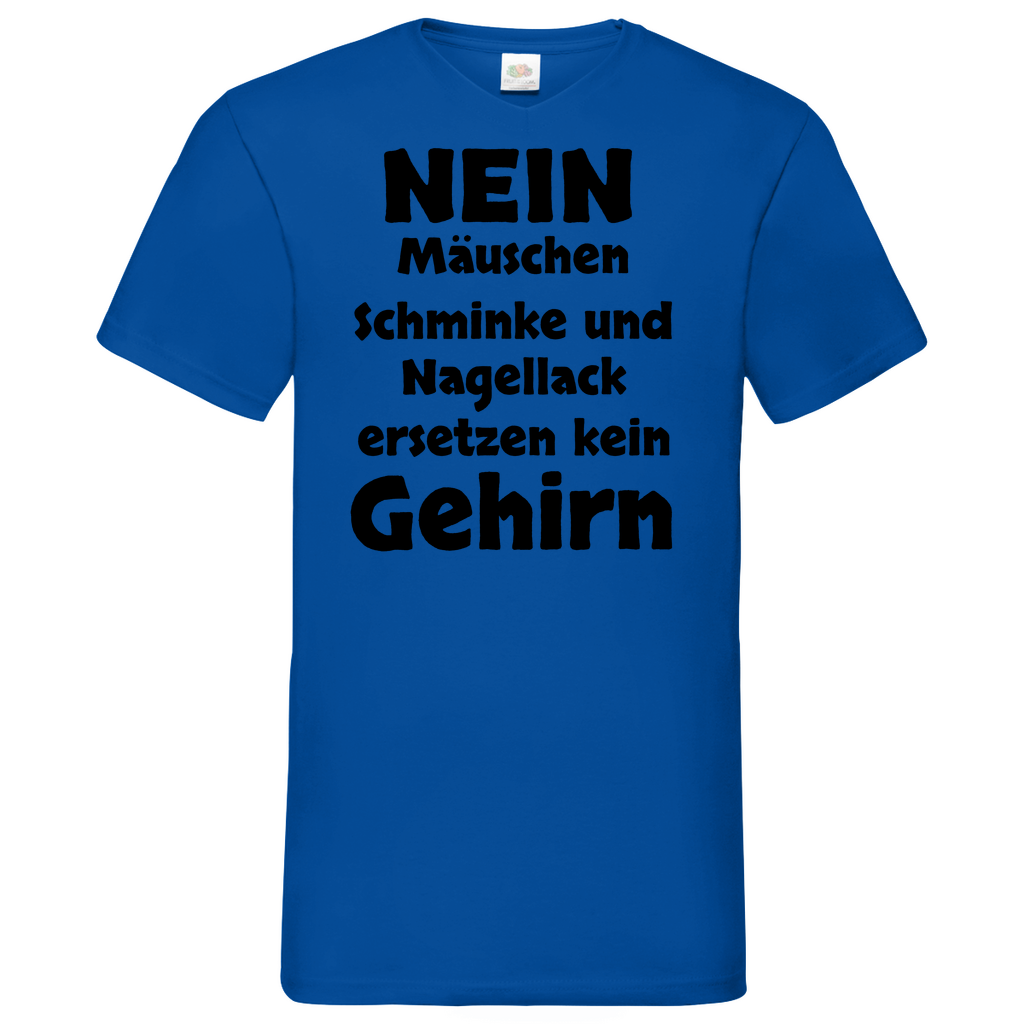 Gehirn - V-Neck T-Shirt bright