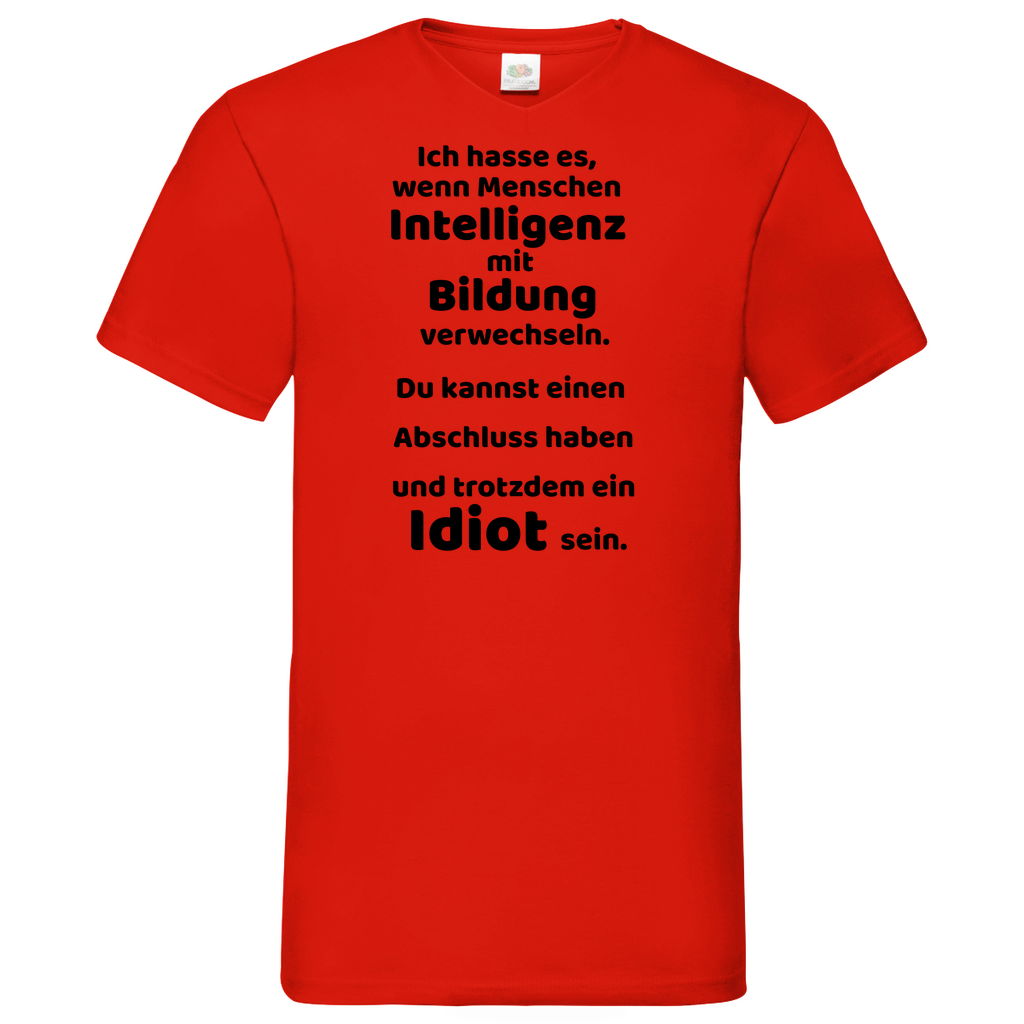 Bildung - V-Neck T-Shirt bright
