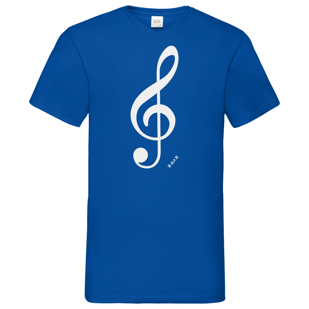 B dot K eco notekey - V-Neck T-Shirt dark