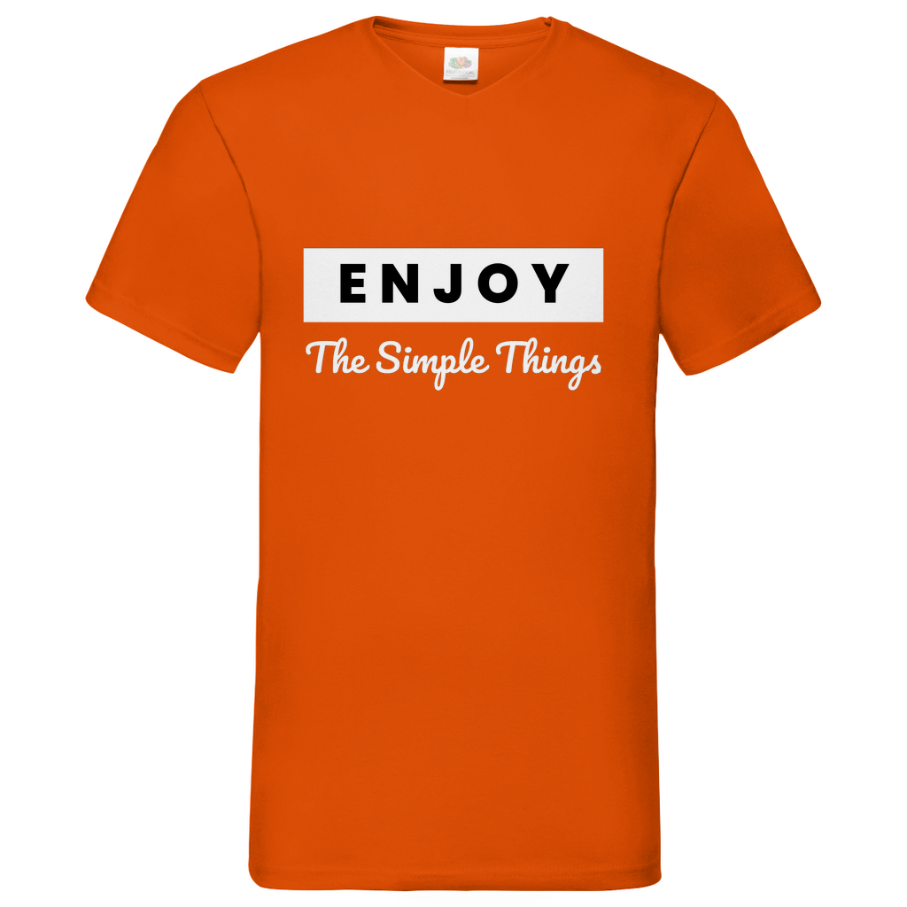 Simple Thinks- V-Neck T-Shirt dark