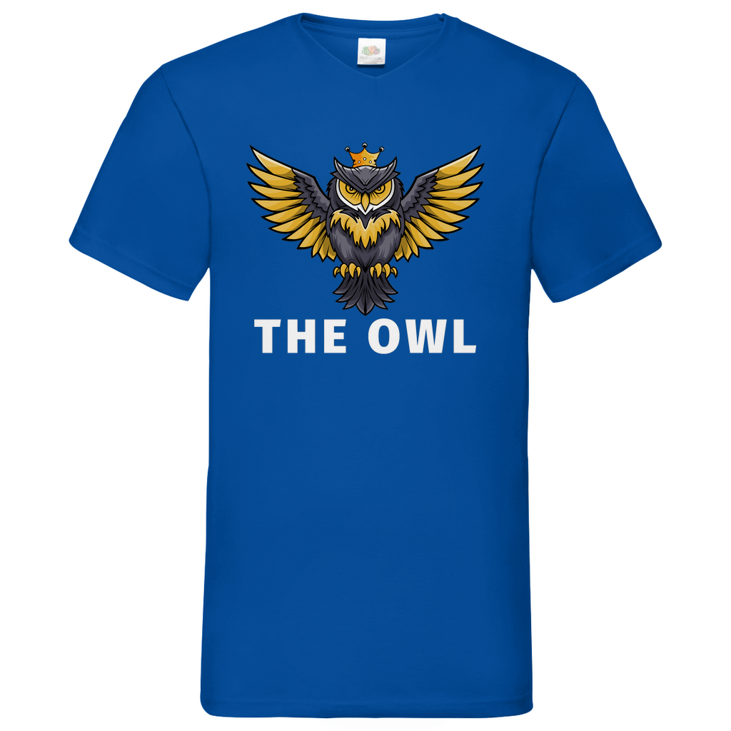 Owl - V-Neck T-Shirt - dark