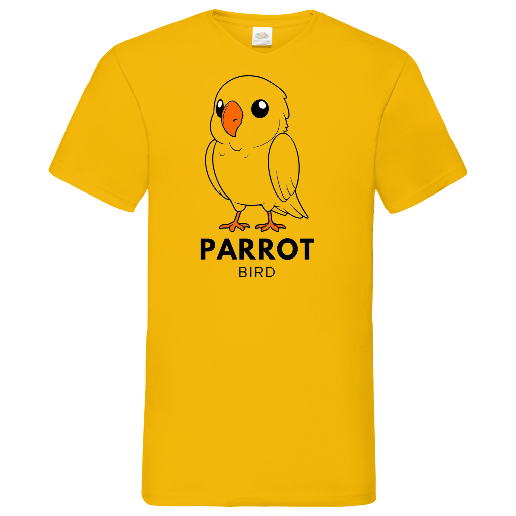 Parrot - V-Neck T-Shirt - bright