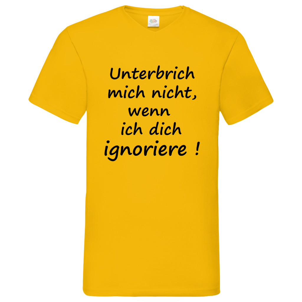 Ignoriere - V-Neck T-Shirt bright