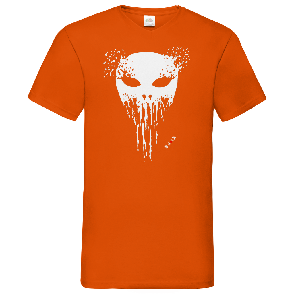 B dot K eco Mask wrecked - V-Neck T-Shirt dark