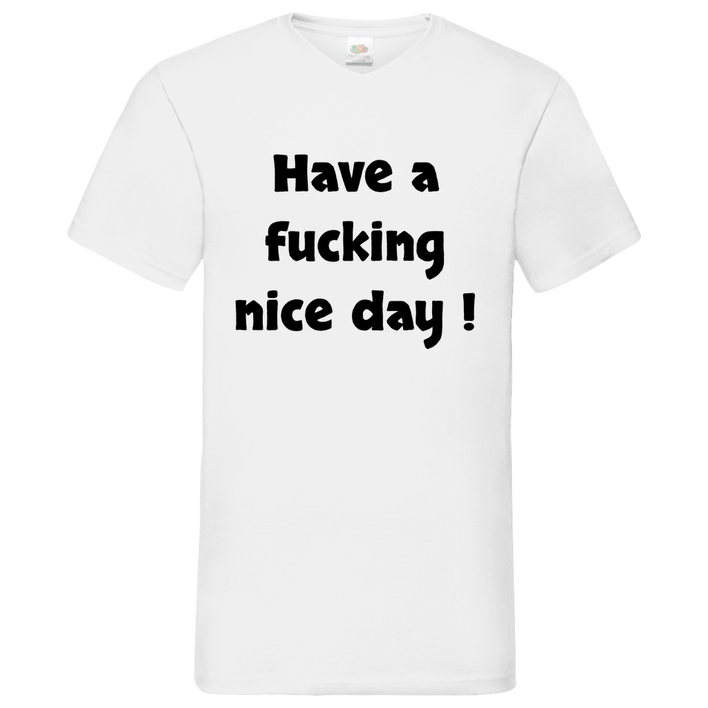 Nice day - V-Neck T-Shirt bright
