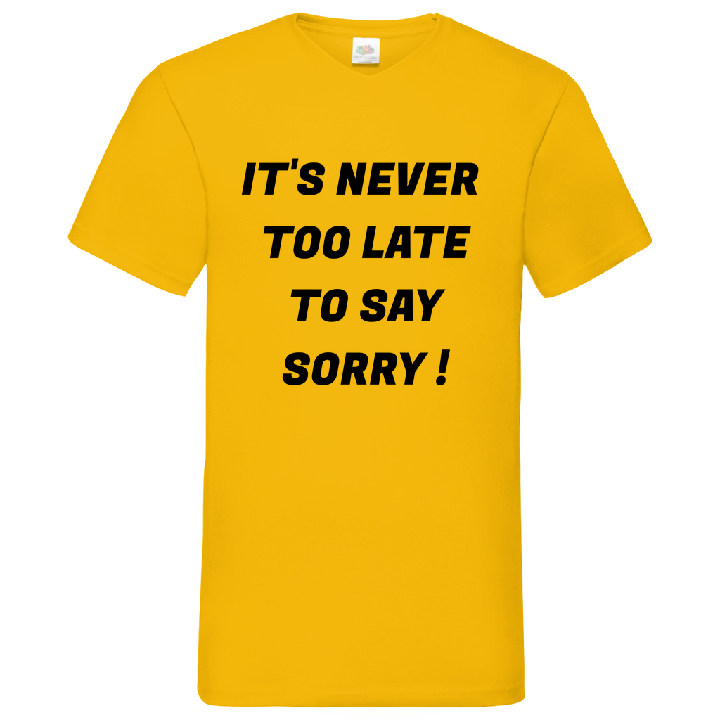 Sorry - V-Neck T-Shirt bright
