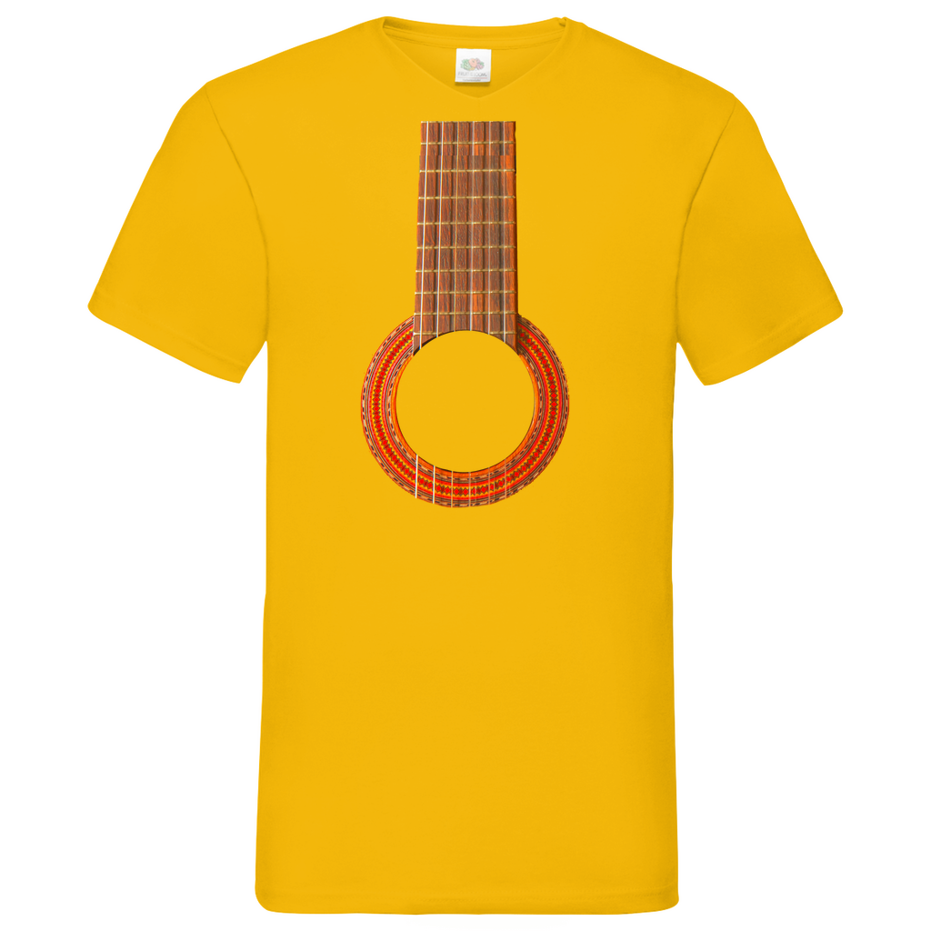 Guitar - V-Neck T-Shirt bright