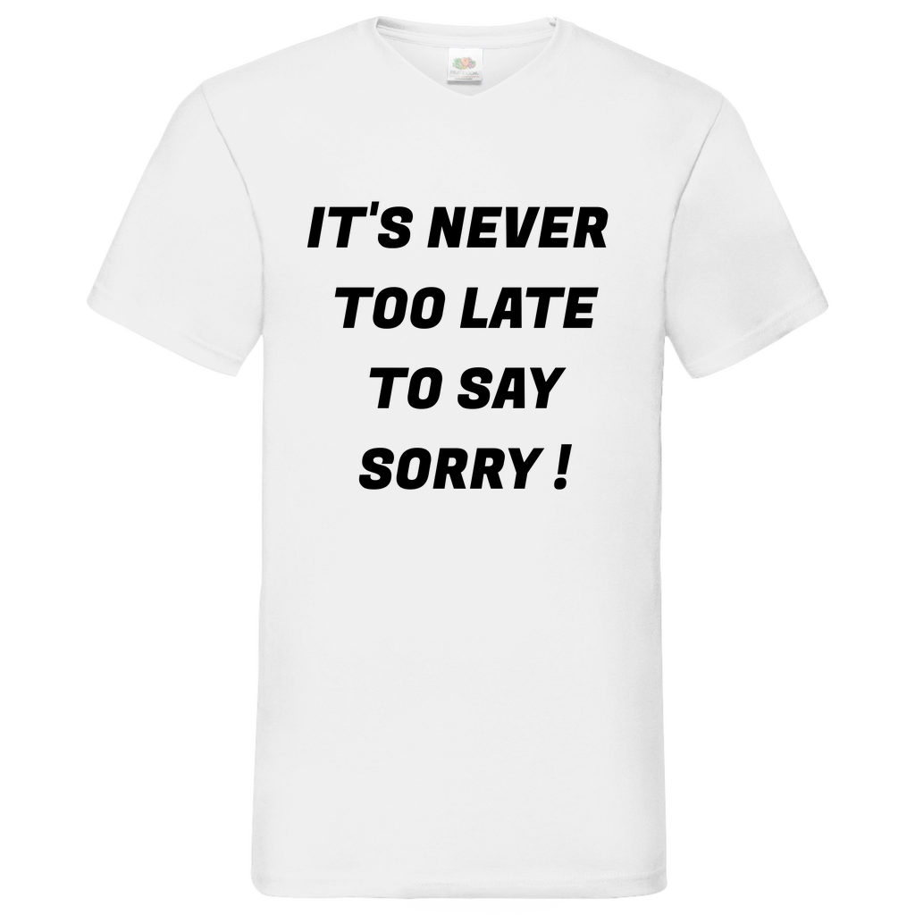 Sorry - V-Neck T-Shirt bright
