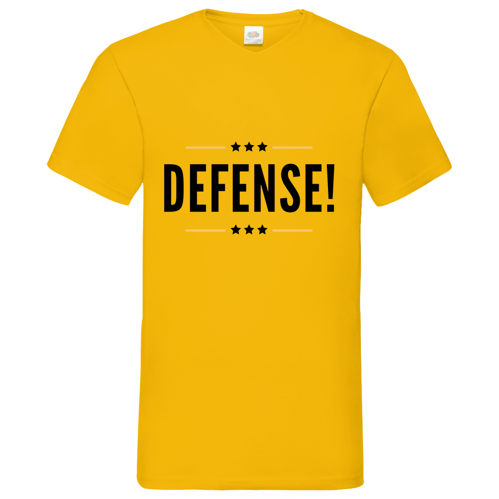 Defense - V-Neck T-Shirt bright