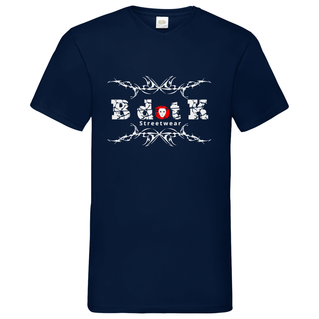 B dot K Streetware - V-Neck T-Shirt - dark