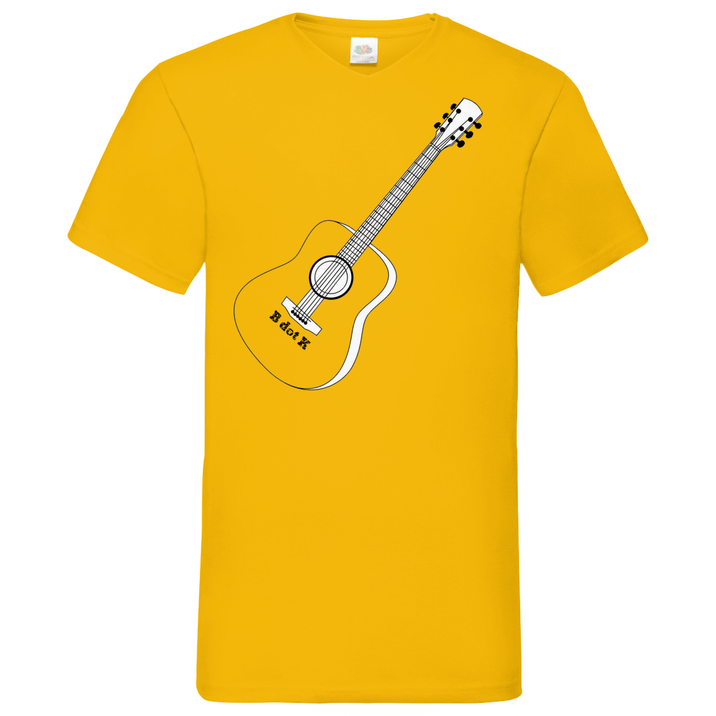 B dot K eco guitar - V-Neck T-Shirt bright