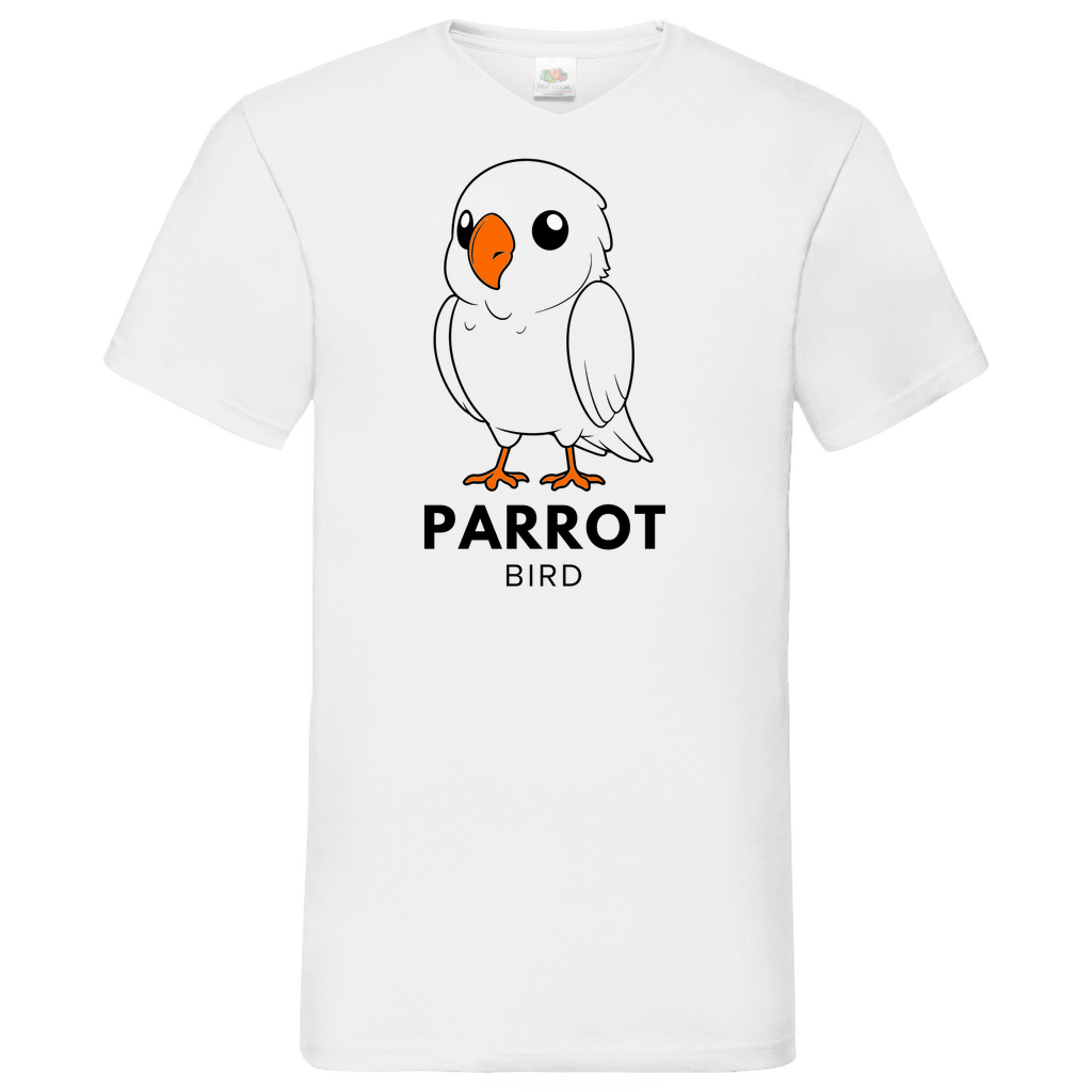 Parrot - V-Neck T-Shirt - bright