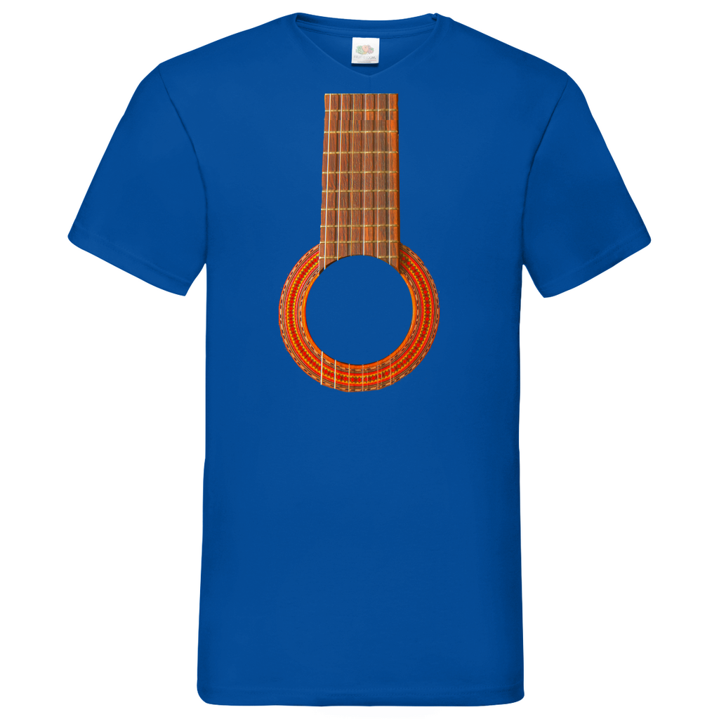 Guitar - V-Neck T-Shirt bright