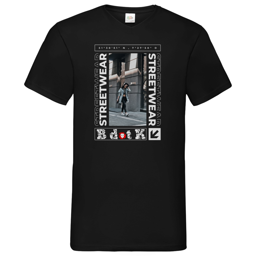 Grad B dot K - V-Neck T-Shirt dark
