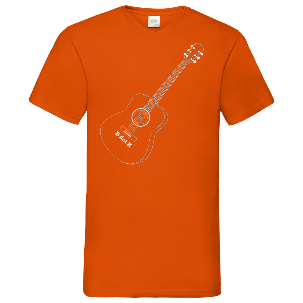 B dot K eco guitar - V-Neck T-Shirt dark