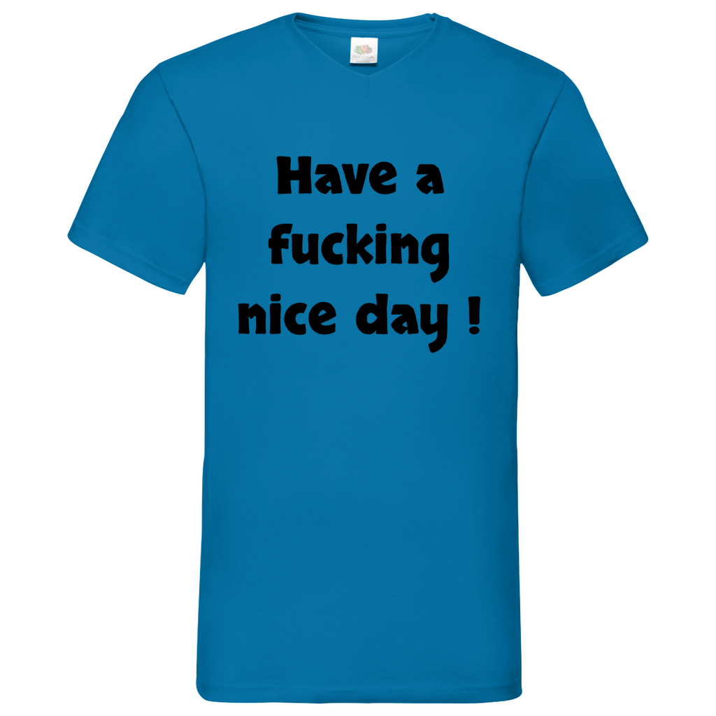 Nice day - V-Neck T-Shirt bright