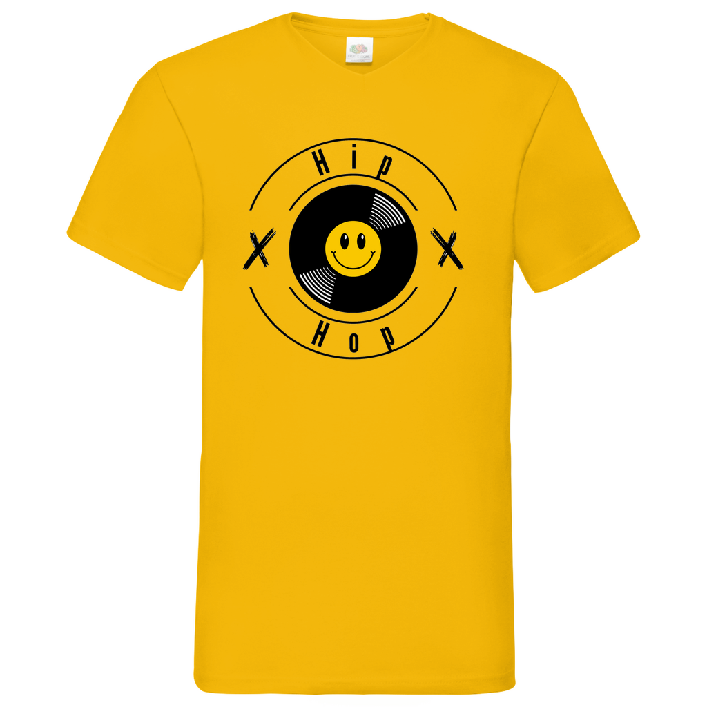 HipHop smily - V-Neck T-Shirt