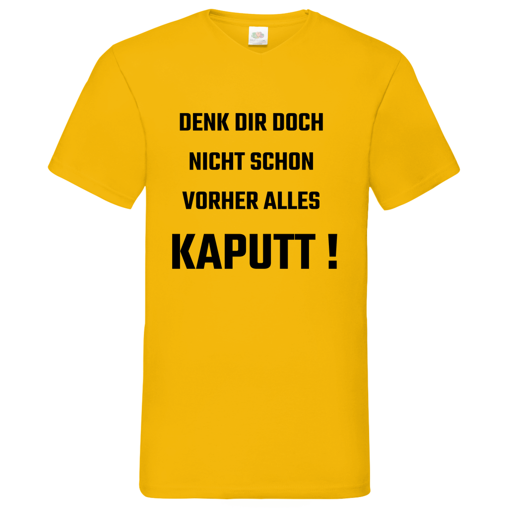 Kaputt - V-Neck T-Shirt bright