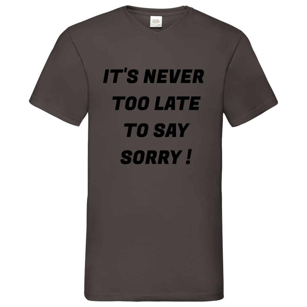 Sorry - V-Neck T-Shirt bright
