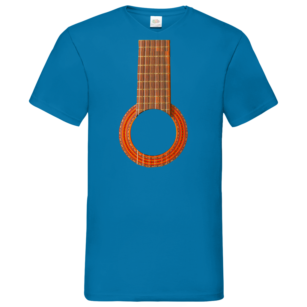 Guitar - V-Neck T-Shirt bright