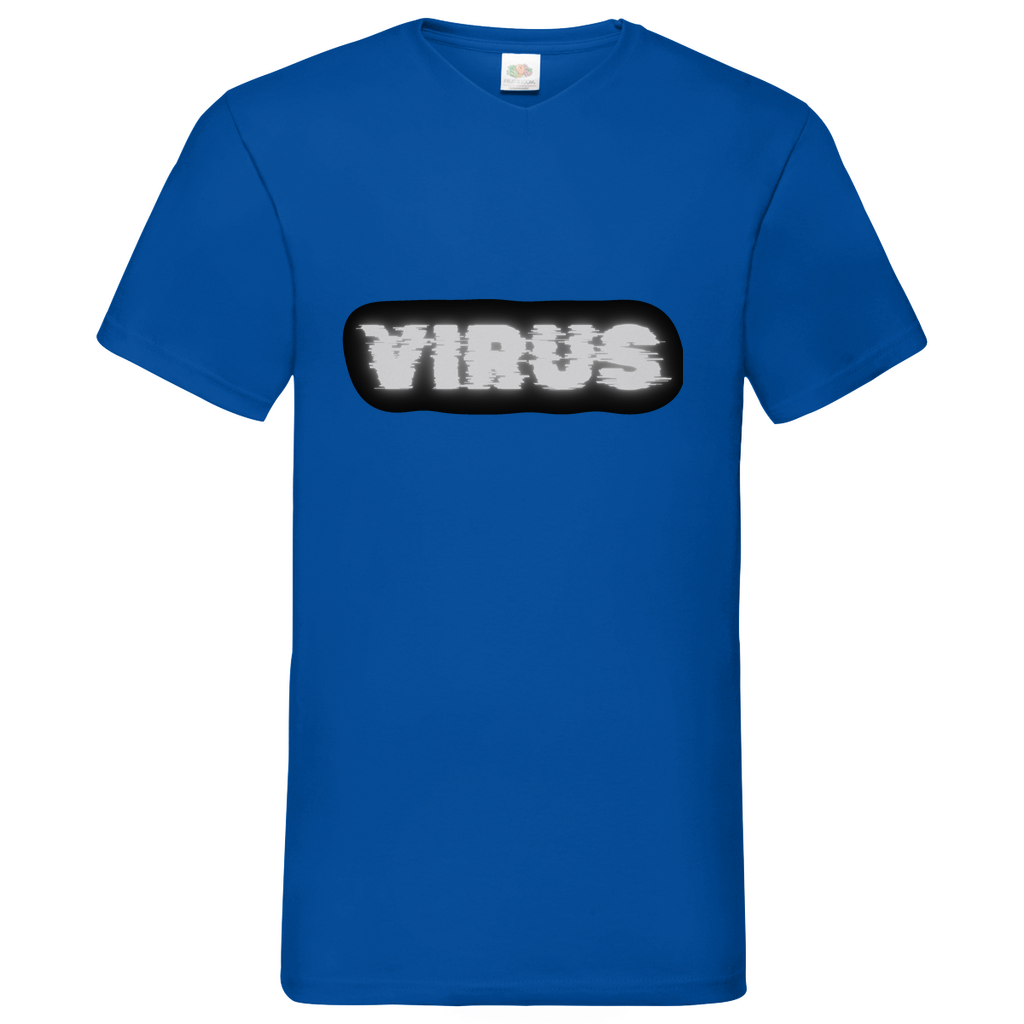 Virus - V-Neck T-Shirt - dark