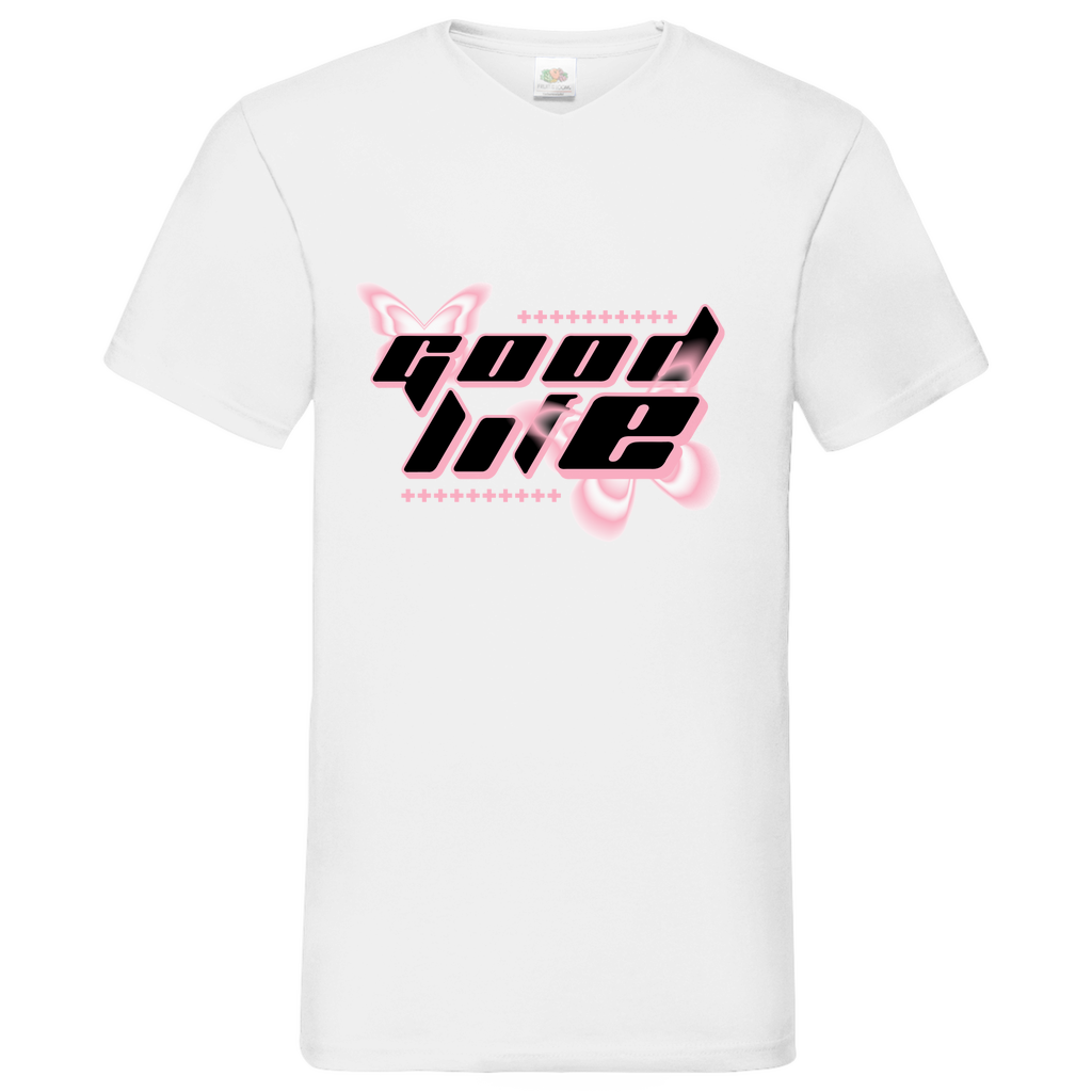 good life-bright - V-Neck T-Shirt