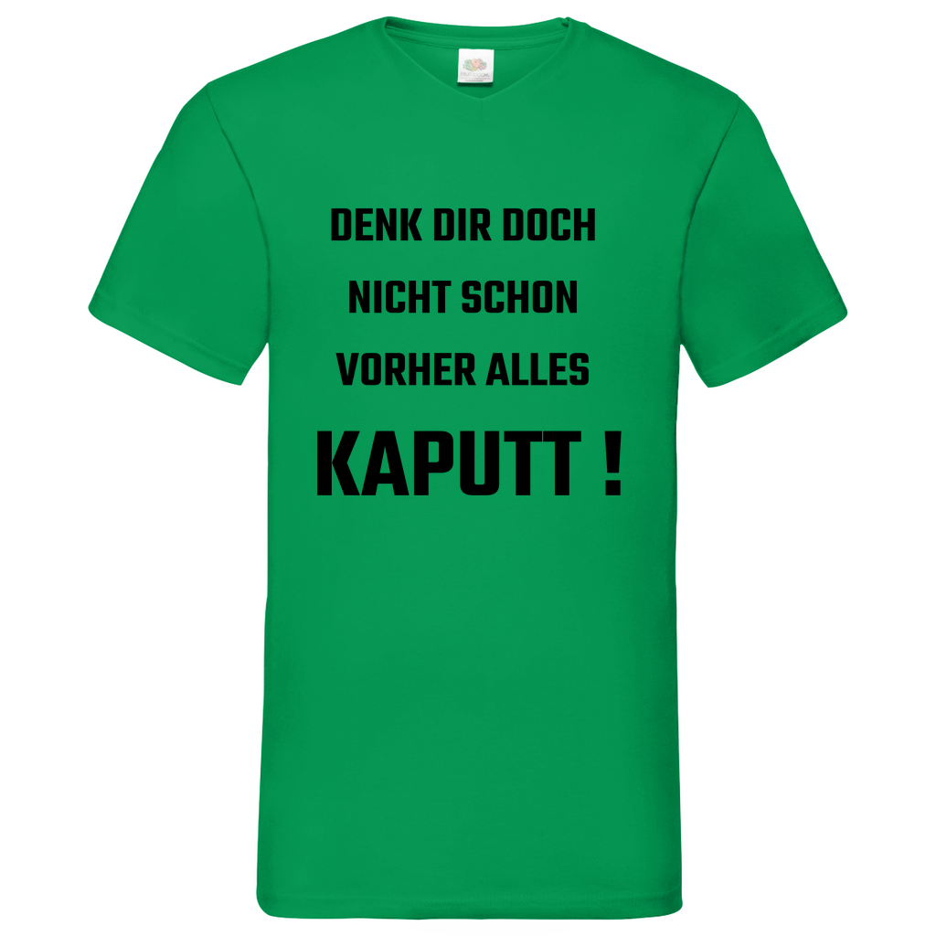 Kaputt - V-Neck T-Shirt bright