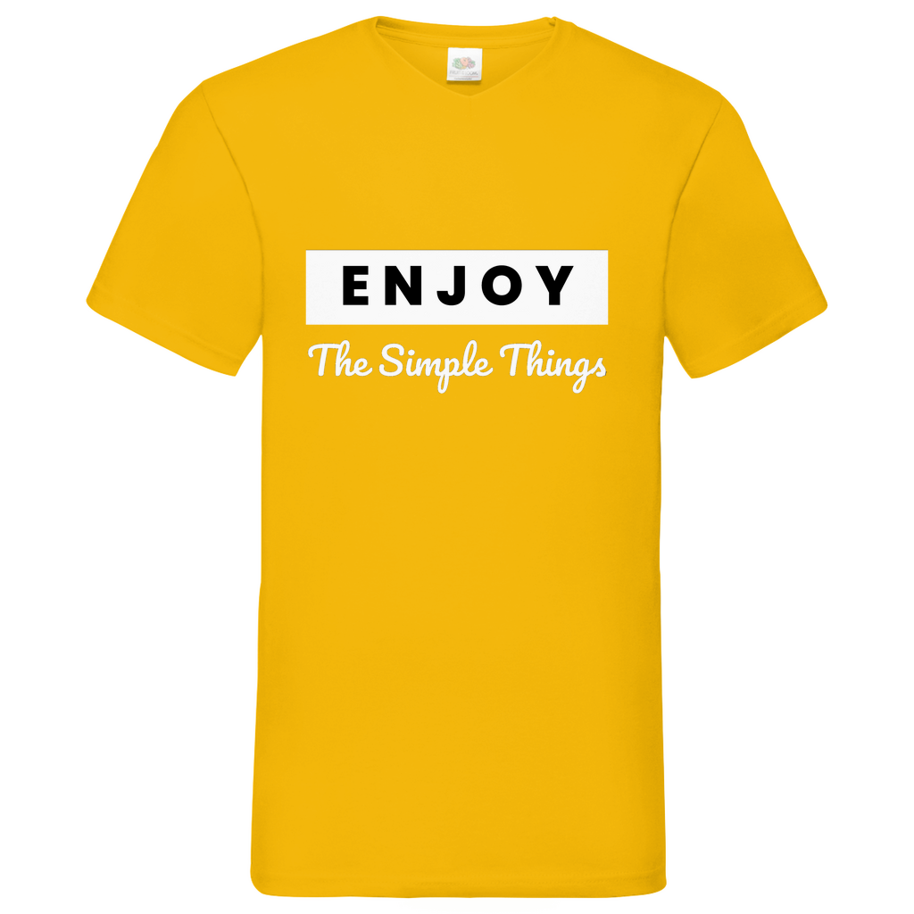 Simple Thinks- V-Neck T-Shirt dark