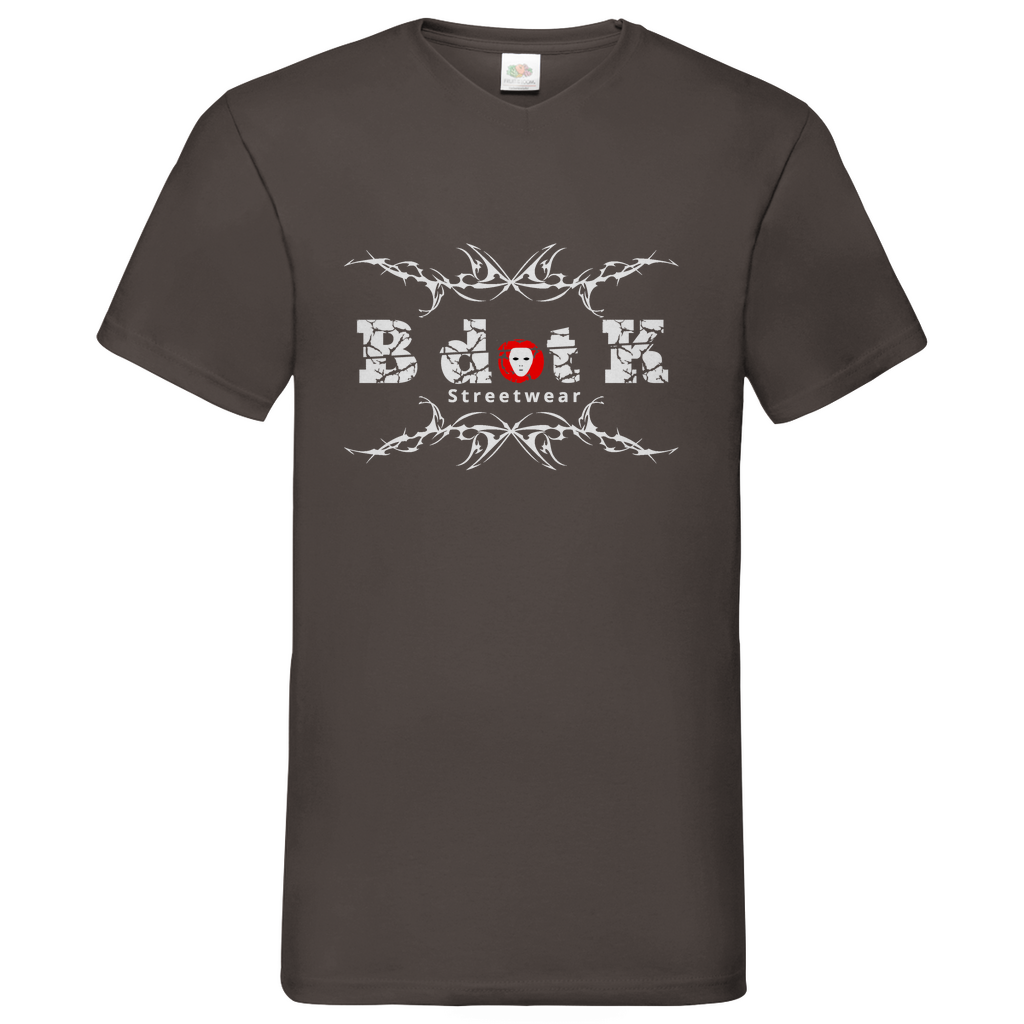B dot K Streetware - V-Neck T-Shirt - dark