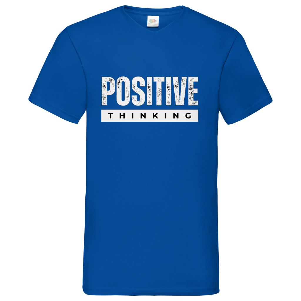 Positive Thinking- V-Neck T-Shirt dark