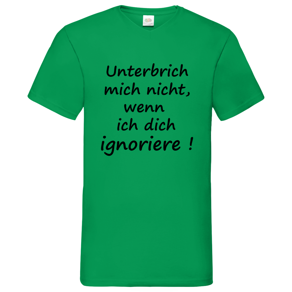 Ignoriere - V-Neck T-Shirt bright
